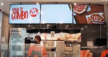 LG Digital Signage - Cartelería Digital para Restaurantes - Pizza Hut