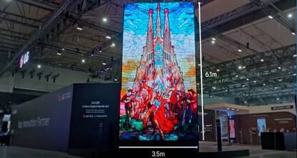 LG Media Art de tecnología LED