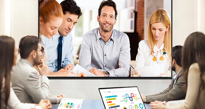 Pantallas de gran tamaño para Auditorios y Grandes Salas de reunión