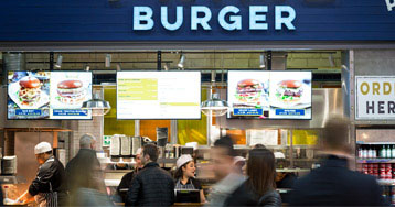 Cadena de hamburguesas gana un 50% más gracias al digital signage