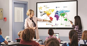 LG presenta su primera pantalla interactiva para entornos educativos