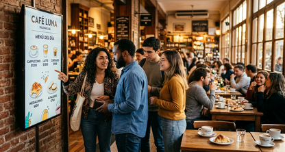 Menú Board Digital: Cómo reducir filas y acelerar la decisión de compra en el punto de venta