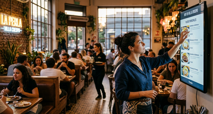 Menú board digital: optimizá la operación en restaurantes de alta rotación