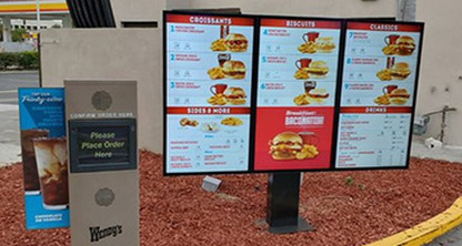 Restaurantes hambrientos de señalización digital
