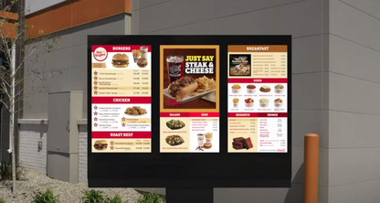 Solución de tablero de menú digital Drive-Thru de Hughes y LG