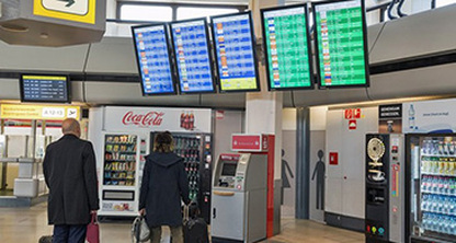 ¿Son adecuados los cajeros automáticos y la señalización digital?