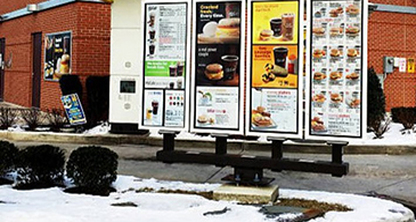 Tableros de menú digitales en aumento en QSR