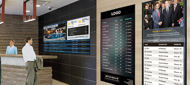 Videowall con fines publicitarios o cartelería digital